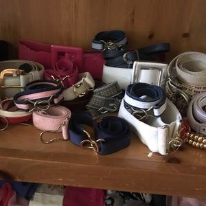 Designer belts and scarves